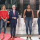 Heidi Klum (left) and Tim Gunn with the models of Project Runway's 16th season (Photo: Barbara Nitke)